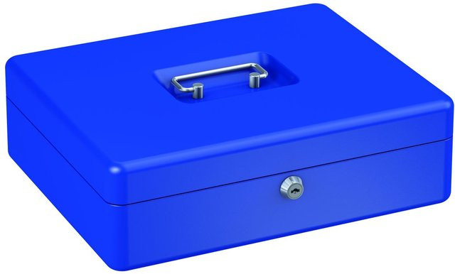 BASI Geldkassette GK 10XL Blau H: 9 cm, B: 30 cm, T: 24 cm - Bild 1
