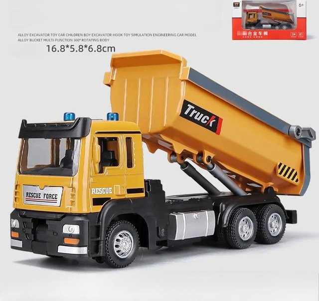 Binchi Keji Travel Kipper, Spielzeugmodell, Maßstab 1:50, orange, mit Licht und Sound, ab 4 Jahren - Bild 1