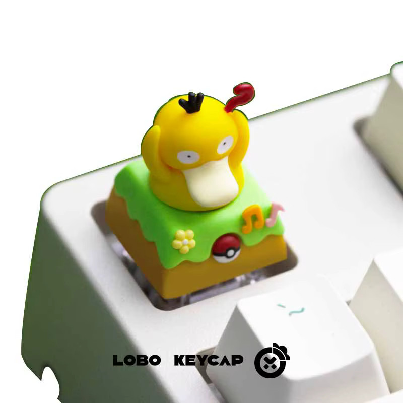 TAKARA TOMY Pokemon Psyduck und Pikachu mechanische Tastenkappen aus Harz in Multicolour für deine personalisierte Tastatur - Bild 2