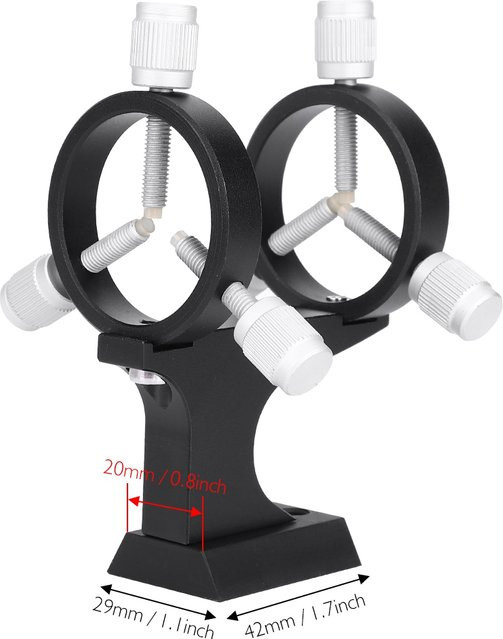 VBESTLIFE Laser-Finder-Halterung aus Aluminiumlegierung in Schwarz, verstellbare Zielfernrohrhalterung für astronomische Teleskope - Bild 1