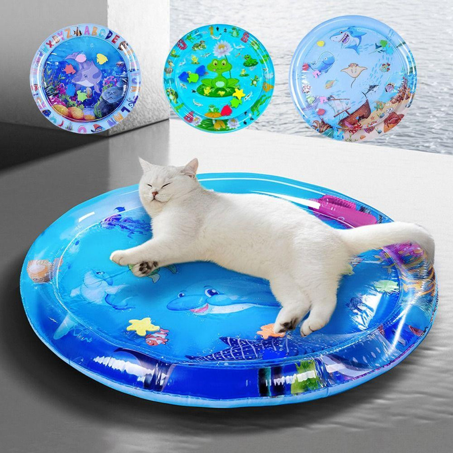 Whantan Katze Hund Wasserspielmatte Wasserbefüllbar 65cm Frog - Bild 2
