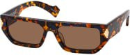County of Milan CALTHA CERI01F Sonnenbrille, Rechteckig, Kunststoff, Braun, Unisex - Bild 1
