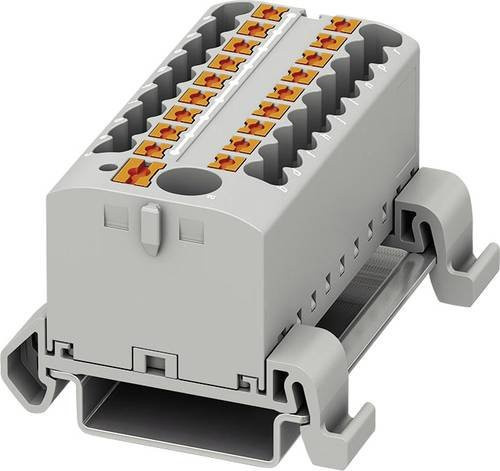Phoenix Contact Verteilerblock 3273242 mit Zugfeder in Grau, 8 Stück - Bild 1