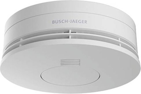 Busch-Jaeger ProfessionalLINE Rauchwarnmelder mit 10-Jahre-Lithiumbatterie, vernetzbar, Weiß, Durchmesser: 12 cm, Höhe: 4,75 cm - Bild 1