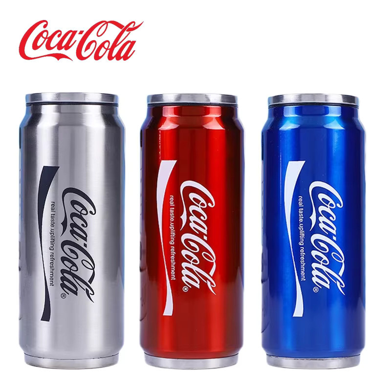 Coca Cola Isolierbecher aus doppelwandigem 304 Edelstahl in Silber - Bild 2