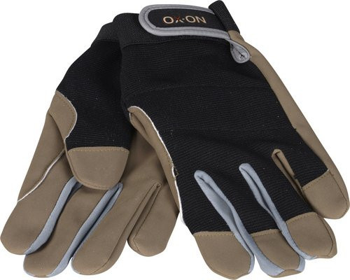 OX-ON Arbeitshandschuhe Extreme Comfort 4300 schwarz/braun mit PU-Beschichtung nach EN 388 - Bild 1