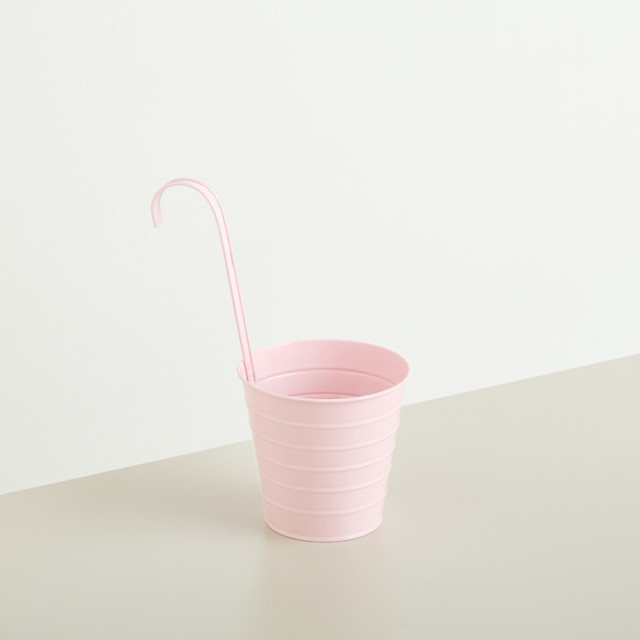 Metall Hängetopf von BLUME2000 in Pink, Durchmesser: 13 cm - Bild 1