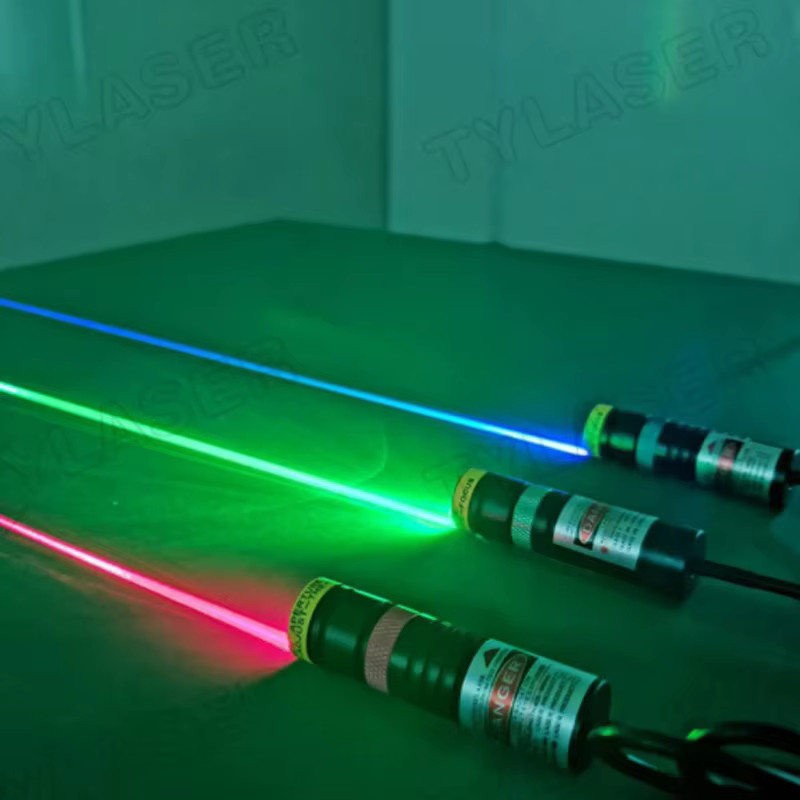 Grünes Linienlasermodul 520 nm, fokussierbar, 10–100 mW, Schwarz, Durchmesser: 18 mm, Höhe: 65 mm - Bild 6