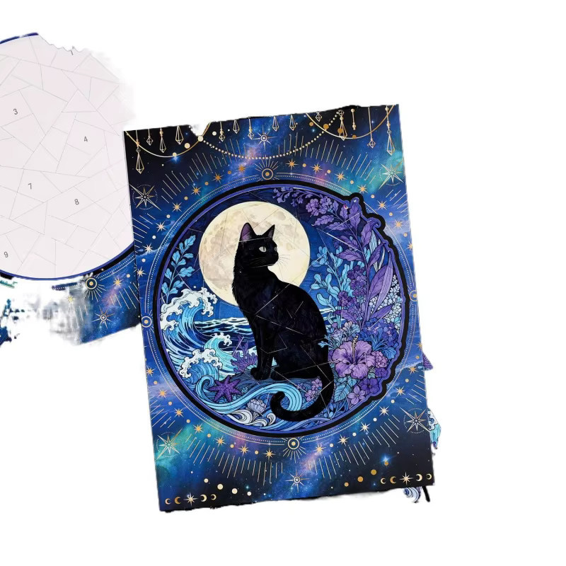 3 Stück 3D Schwarze Katze Themen-Szenen-Aufkleber für DIY Scrapbook und Album Dekoration in Schwarz und Multicolour - Bild 5