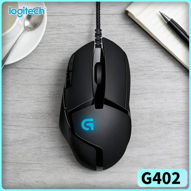 Logitech G402 Hyperion Fury Gaming-Maus in Schwarz mit 4000 DPI für FPS- und RPG-Spiele - Bild 1