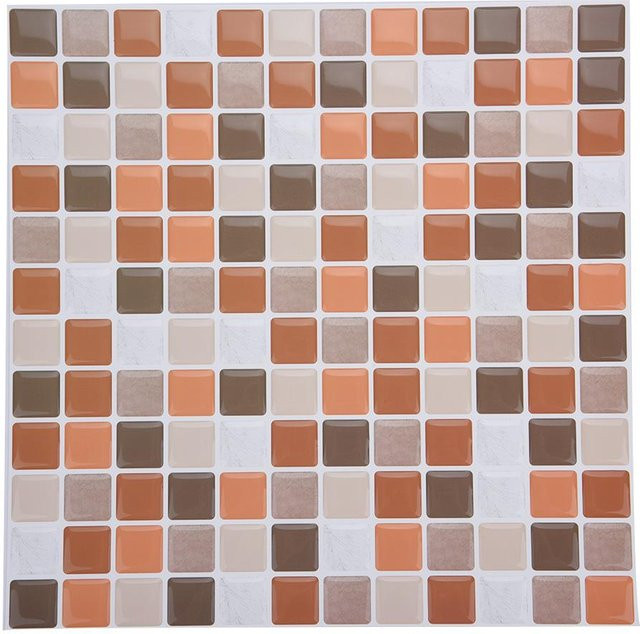 Selbstklebende Wandfliesenaufkleber CosyHome in Multicolour mit geometrischem Design für Wohnzimmer, Schlafzimmer und Badezimmer - Bild 1
