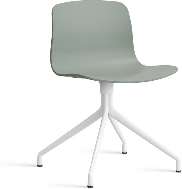 HAY About A Chair AAC 10 Drehstuhl aus Kunststoff in Grün Matt - Bild 1