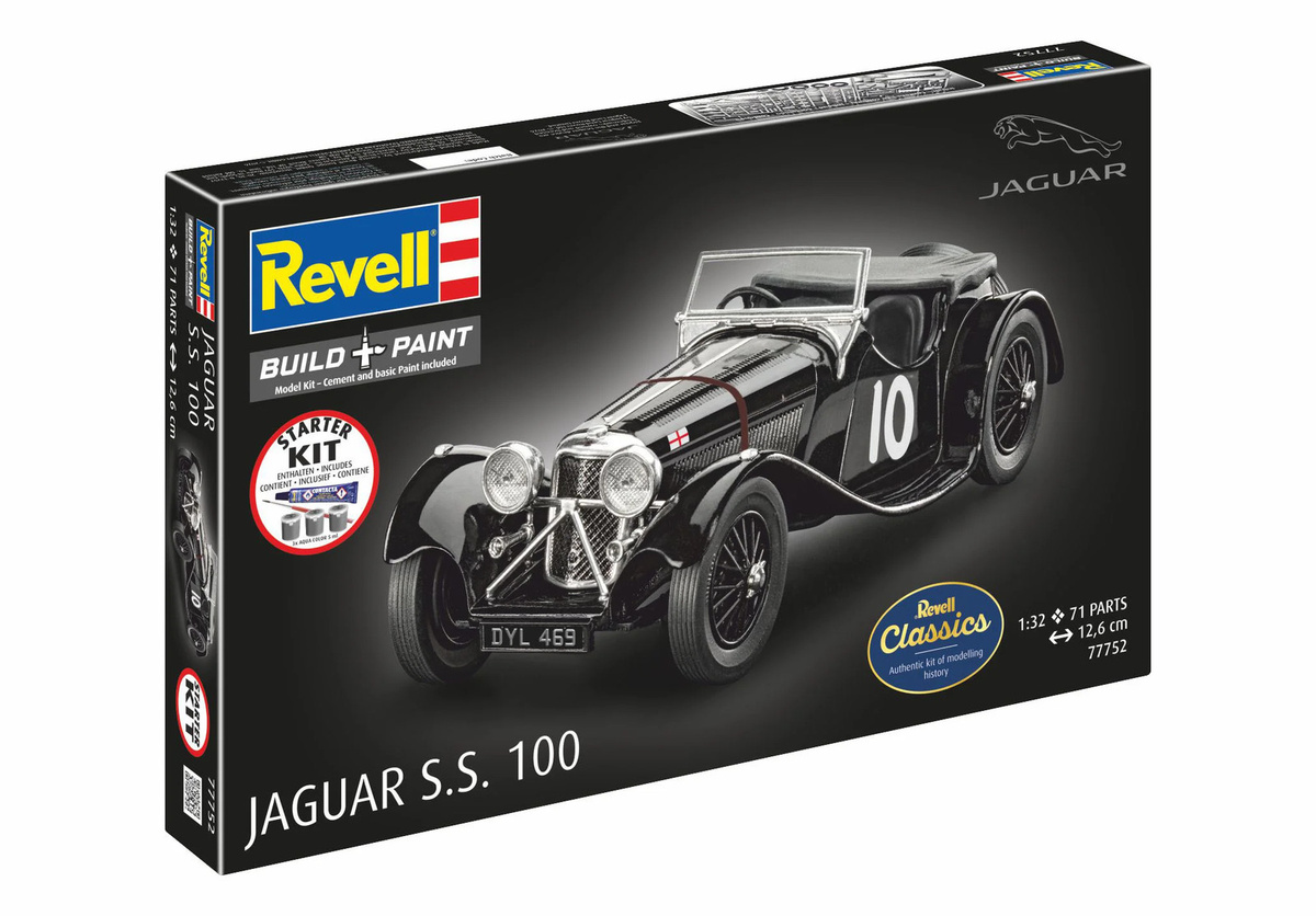 Revell Starter Kit Jaguar SS 100, Fahrzeug - Bild 2
