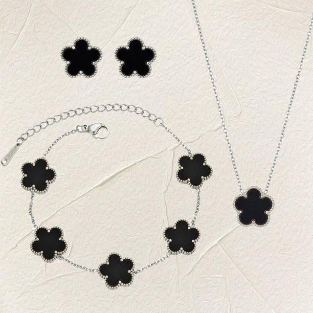 Lucky Star Jewelry Schmuck-Set, Edelstahl, Kupferfarben, Zirkonia, Damen - Bild 1