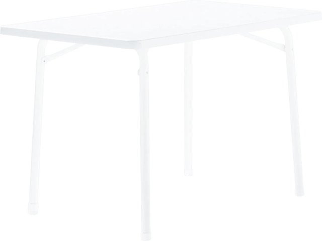 Sieger Klapptisch Rechteckig aus Kunststoff in Weiß für Garten und Balkon B/T/H: 115 x 70 cm - Bild 1