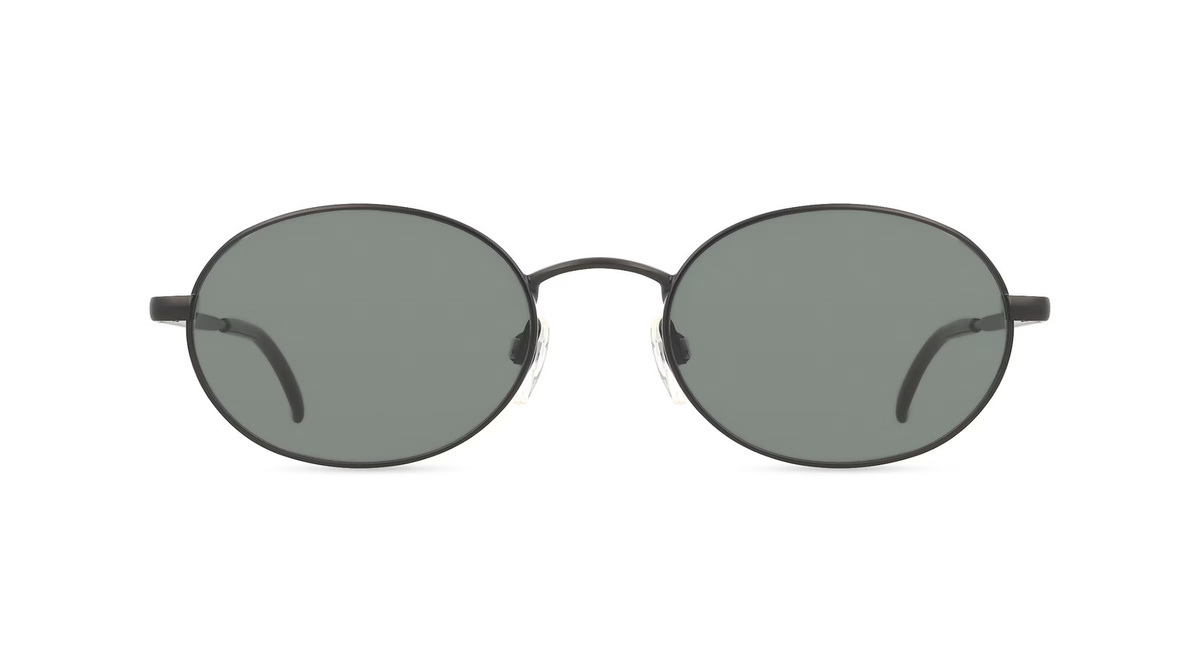 Fielmann MC 649 SUN CL BLAKE Sonnenbrille, Vollrand, Oval, Edelstahl, Unisex, Schwarz, Grau - Bild 1