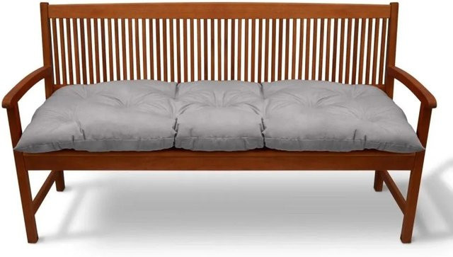 Beautissu Flair BK Bankpolster in Hellgrau, B/T/H: 150 x 50 x 8 cm - Bild 1