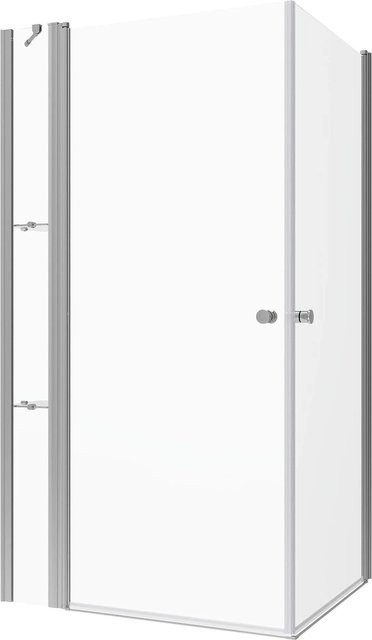 Aquabatos Klarglas Duschkabine mit Nanobeschichtung, Rahmenlose Eckduschkabine aus 6mm ESG Glas, Farbe: Transparent, B: 120 cm, T: 100 cm, H: 197 cm - Bild 1