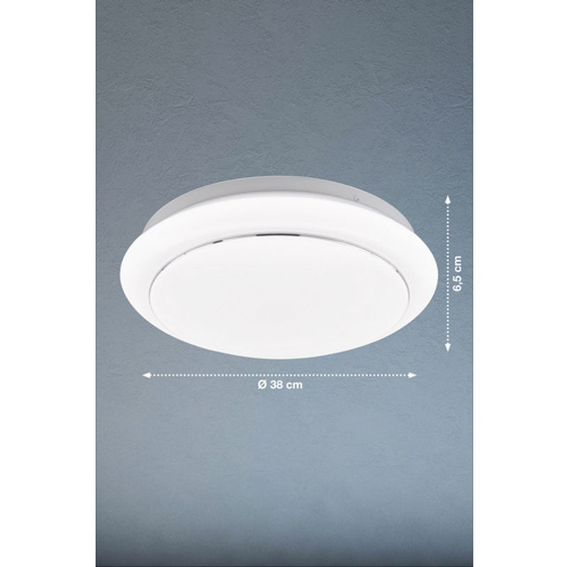 Fischer & Honsel LED Deckenleuchte Tivoli in Weiß aus Metall und Acrylglas, Durchmesser: 38 cm - Bild 2