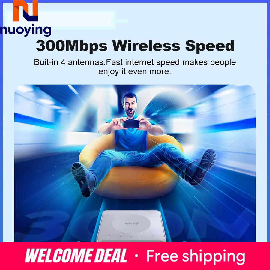 NUOYING 4G SIM WLAN-Router WiFi6 Mobilfunk-Modem mit Typ-C Schnittstelle für bis zu 32 Geräte in Weiß - Bild 3