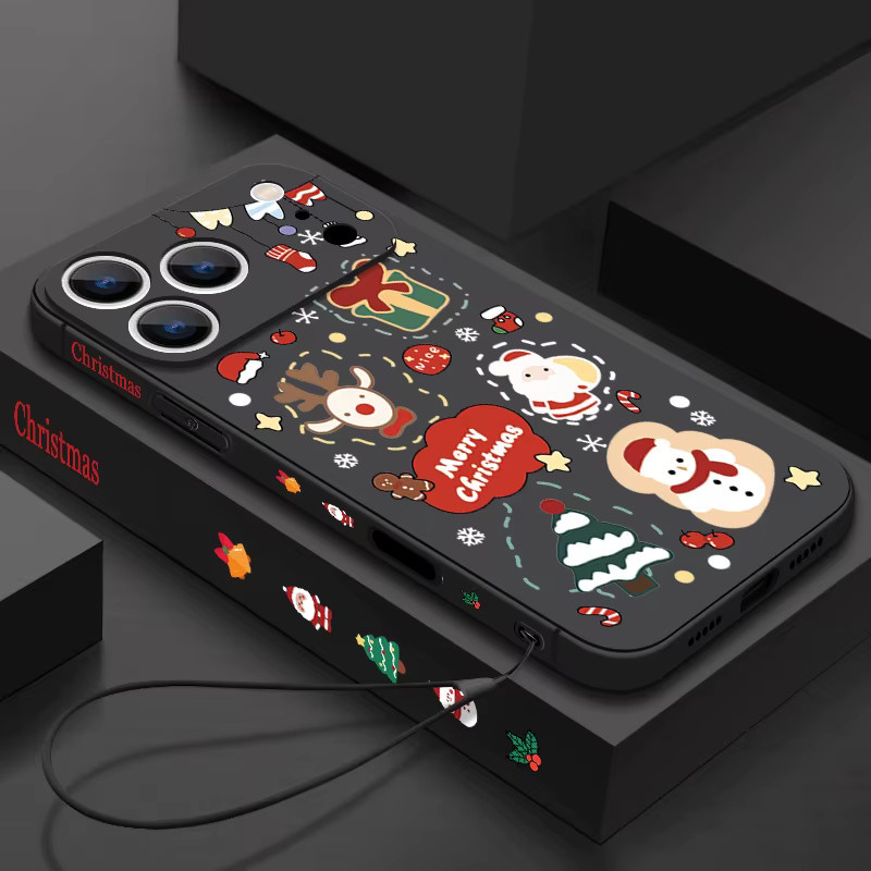 MOESOE Handyhülle mit Weihnachtsmuster für iPhone 12 bis 17 Pro Max und Air, magnetisch für MagSafe Wireless Charging, weiche TPU-Abdeckung, Multicolor - Bild 2