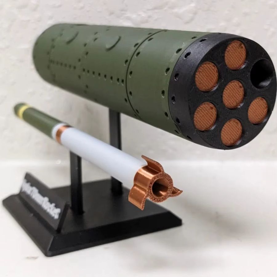 Heidela 3D-gedrucktes Heidela 70 mm Startmodell als DIY-Modell und Militär-Fan-Sammlung - Bild 2