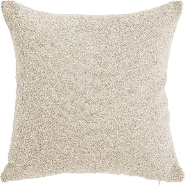 DONE Kissenhülle Touch Bouclé in Beige, quadratisch und fleckenabweisend - Bild 1
