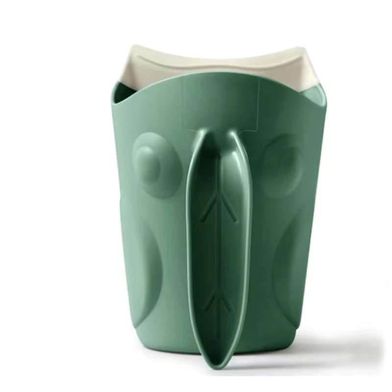 J15U Baby-Badebecher in Frosch-Design zum Haarewaschen und Shampoo-Spülen, Grau und Grün - Bild 2