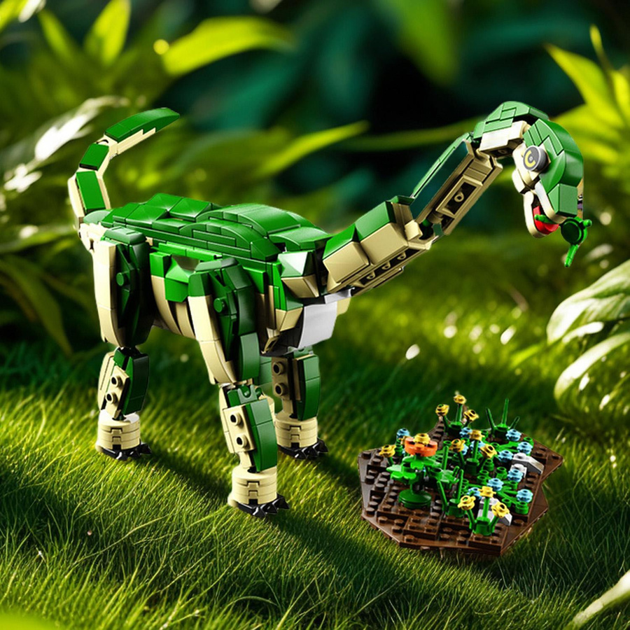 YCOLE Brachiosaurus Dinosaurier Bausteine Spielzeugset 582 Teile - Bild 3