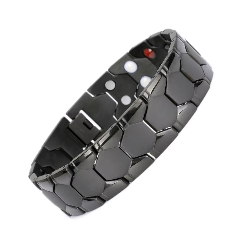 genenic Armband, Hämatit, Perle, Schwarz, Herren - Bild 3