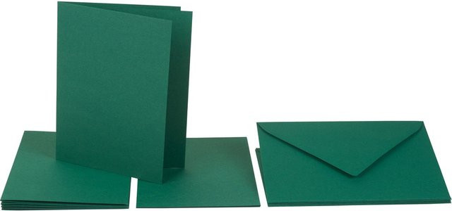 Folia Doppelkarten mit Umschlägen und Einlegeblättern in Grün - Bild 1