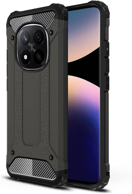 Xiaomi Techsuit Hybrid Armor Schutzhülle für Redmi Note 14 Pro+ 5G in Schwarz - Bild 1