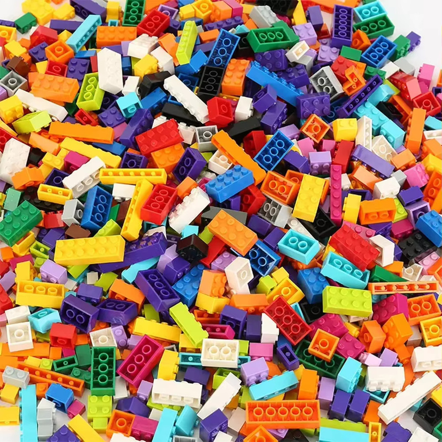 wishiot Bausteine Bunt / Mehrfarbig, 1000-teiliges Set - Bild 1