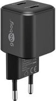 Goobay Nano USB-C Dual-Schnellladegerät mit PD und GaN Technologie, 35 Watt, Schwarz - Bild 1