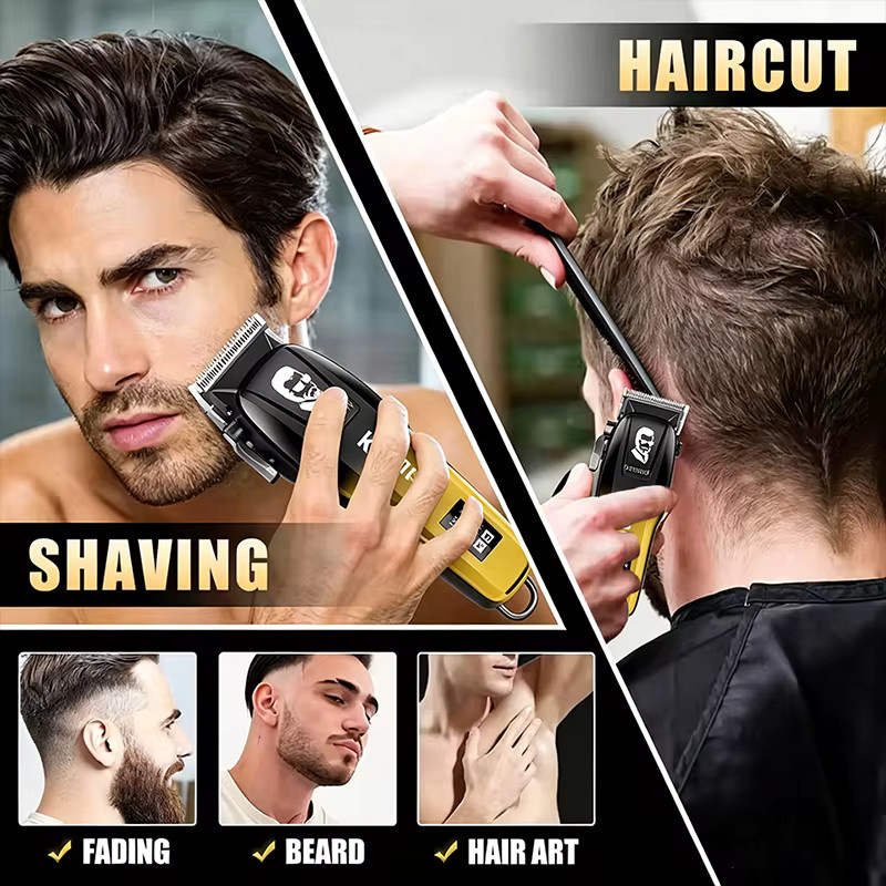 Kemei Haarschneider Barttrimmer, Gold, Herren - Bild 2