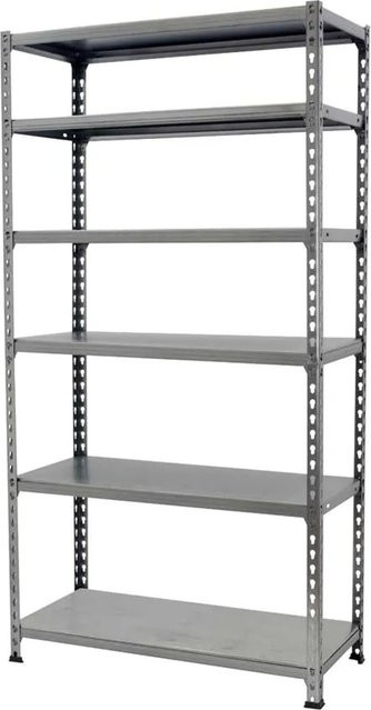 PROREGAL Schwerlastregal Giant Metal Shark aus Metall in Grau, H x B x T: 250 x 100 x 50 cm, Fachlast 180 kg - Bild 1