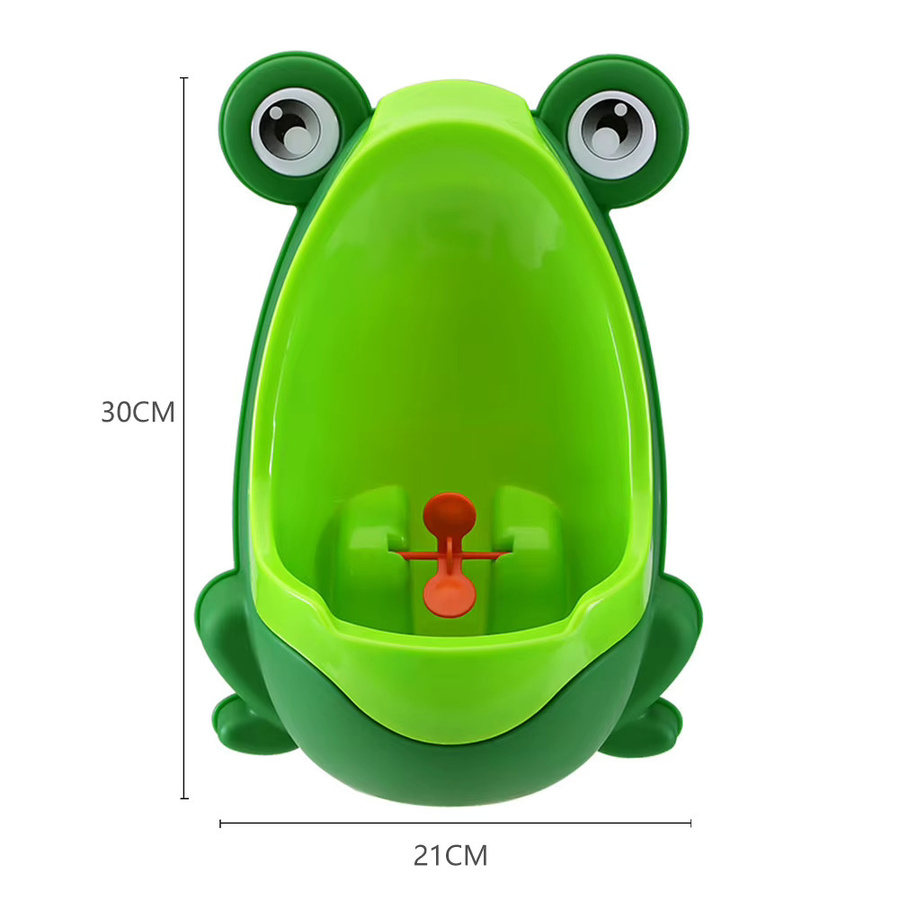 Baby Frosch Wandmontiertes Kinder Urinal in Grün für das Toilettentraining von Jungen, B/H/T: 30 x 30 x 21 cm - Bild 2