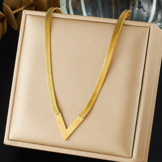 DIEYURO Halskette Edelstahl, Gold, Damen, Vintage - Bild 1
