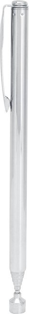 OutsideWorld Teleskop-Magnet-Aufnahmestift aus Edelstahl mit Clip in Silber, 2lb Magnetkraft - Bild 1