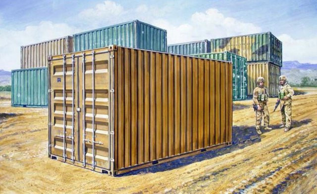 Italeri 20´ Military Container, Fahrzeuge - Bild 1