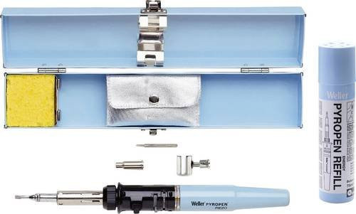 Weller Pyropen Piezo Gaslötkolben Blau mit Gasflasche, Lötspitze und Piezozünder bis 500°C - Bild 1