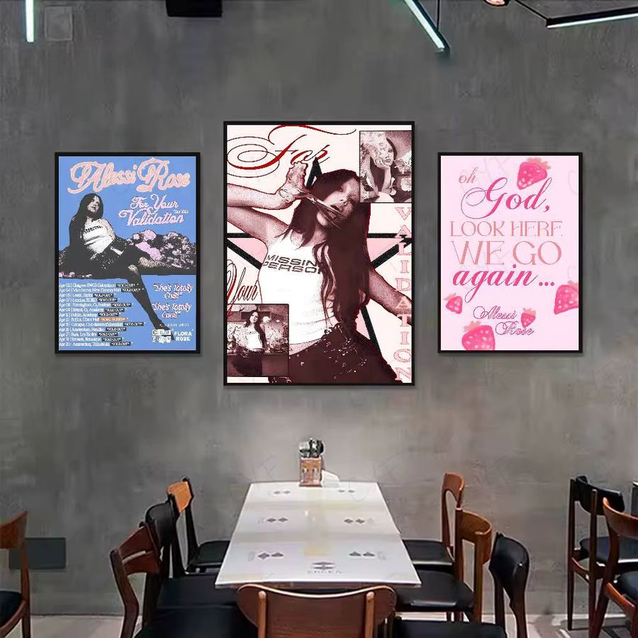 Alessi Rose Album SINGER Poster Wanddeko Multicolor B: 20 cm, H: 15 cm - Bild 4