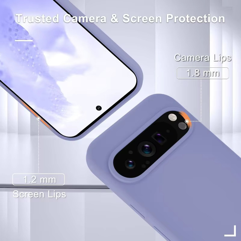 Weiche Silikon Schutzhülle aus flüssigem Silikon für Google Pixel 9 Pro XL 8a 7a 6a 5a 7 Pro 8 Pro in Weiß und Grün - Bild 2