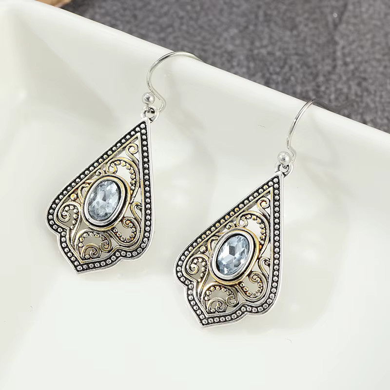 YoYo Ohrringe, Silber, Zirkonia, Damen, Vintage - Bild 2