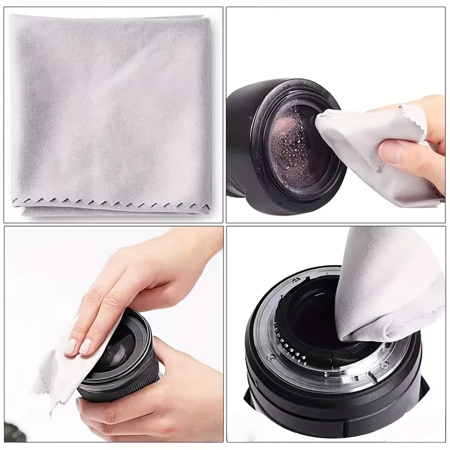 Kamera-Reinigungsset in Schwarz für DSLR und spiegellose Kameras inklusive Luftgebläse und Mikrofasertuch für Canon, Nikon sowie zur Reinigung von Laptops und Tastaturen - Bild 5