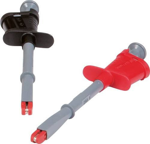 Chauvin Arnoux Abgreifklemme CAT IV 1000V in Rot und Schwarz - Bild 1