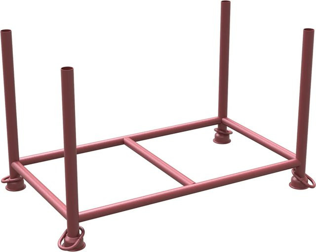 Schake Stapelpalette Braun Lackiert B/T/H: 130 x 70 x 70 cm - Bild 1