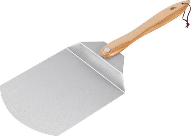 GRILLMEISTER Pizza-Set bestehend aus klappbarem Pizzaschieber, Pizzaschneider und Pizzaofen-Bürste in Silber - Bild 1