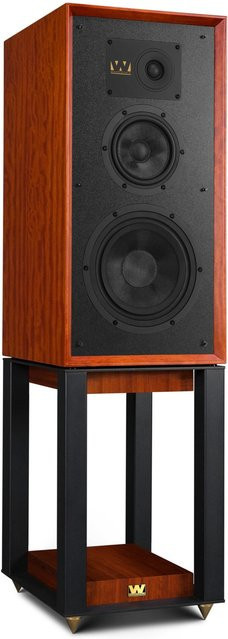 Wharfedale Super Linton Passive Stand-Lautsprecher Paar in Mahagoni Rot - Bild 1