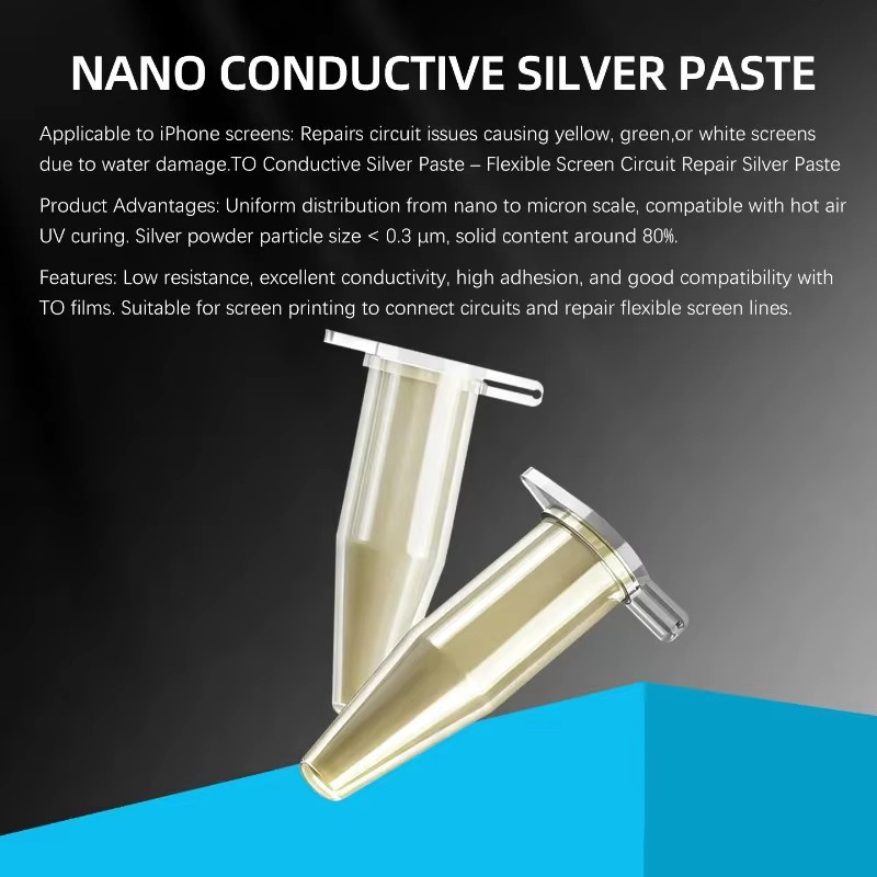 MAANT M100 Leitfähiges Nano-Silberpaste-Set zur Reparatur von Sprungdrähten auf Telefonbildschirmen in Silber - Bild 2